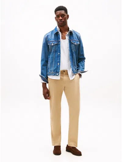 Tommy Hilfiger Men's Slim Fit Thflex Tommy Chino In Brown