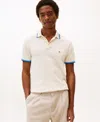 Tommy Hilfiger Men's Slim-fit Tipped Polo Shirt In White