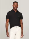 Tommy Hilfiger Regular Fit Performance Pique Polo In Black