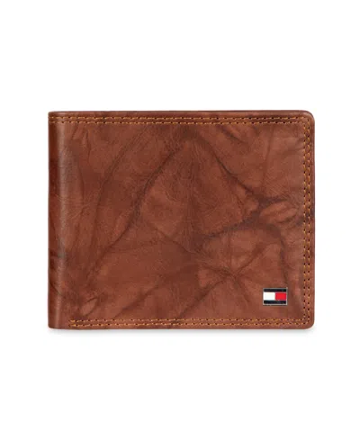 Tommy Hilfiger Men's Slimfold Wallet In Brown