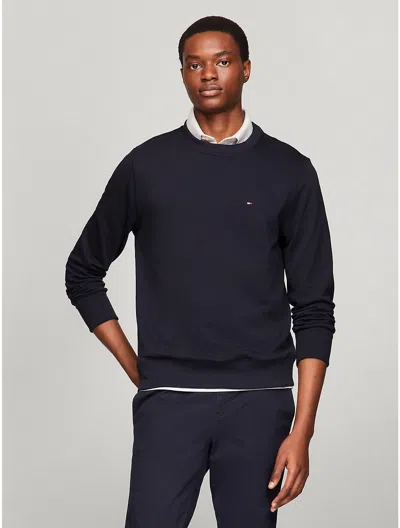 TOMMY HILFIGER MEN'S SOLID CREWNECK SWEATSHIRT
