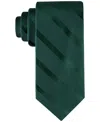 Tommy Hilfiger Men's Solid Textured Stripe Tie In Hunter Green