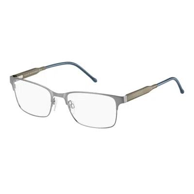 Tommy Hilfiger Men' Spectacle Frame  Th-1396-r1x  53 Mm Gbby2 In Metallic