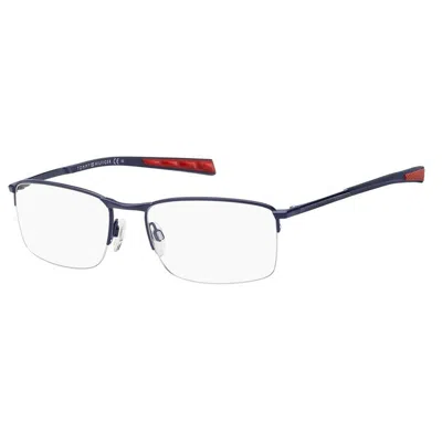 Tommy Hilfiger Men' Spectacle Frame  Th-1784-fll  54 Mm Gbby2 In Burgundy