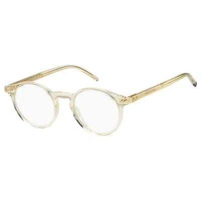 Tommy Hilfiger Men' Spectacle Frame  Th-1813-ham Champagne  49 Mm Gbby2 In Gold