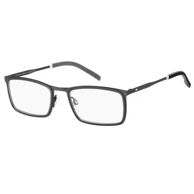 Tommy Hilfiger Men' Spectacle Frame  Th-1844-riw Grey  55 Mm Gbby2 In Black