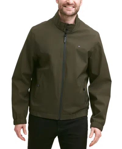 Tommy Hilfiger Men's Stand-collar Jacket In Olive
