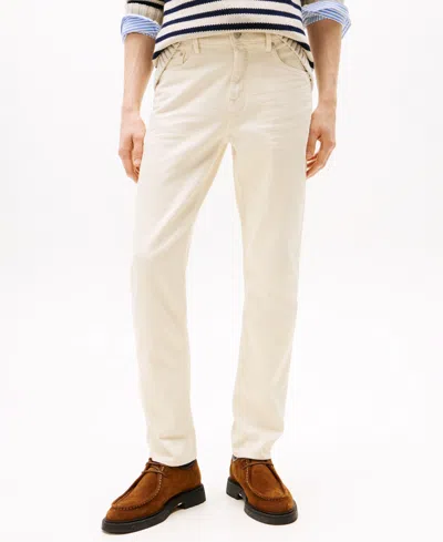 Tommy Hilfiger Men's Straight-fit Denton Garment Dyed Denim Pants In Brown