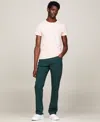 Tommy Hilfiger Men's Stretch Cotton Slim-fit T-shirt In Pink Crystal