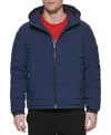 Tommy Hilfiger Men's Stretch Quilted Hooded Jacket In Midnight