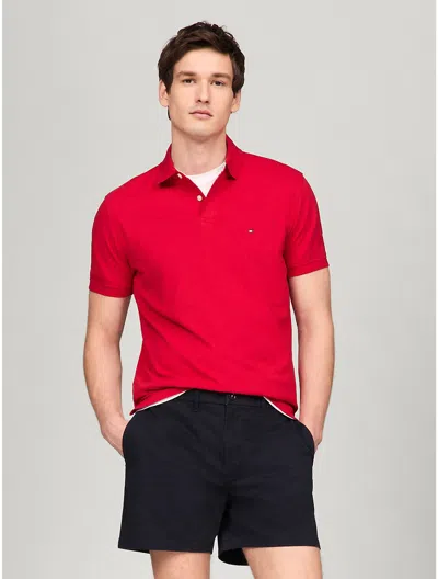 TOMMY HILFIGER MEN'S STRETCH REGULAR FIT TOMMY POLO