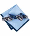 Tommy Hilfiger Men's Stripe Bow Tie In Navy In Multi