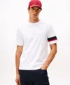 Tommy Hilfiger Signature Stripe Sleeve T In White