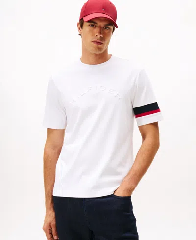 TOMMY HILFIGER MEN'S STRIPE SLEEVE T-SHIRT