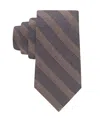 Tommy Hilfiger Men's Striped Tie In Brown