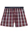 TOMMY HILFIGER MEN'S STRIPED WOVEN BOXERS