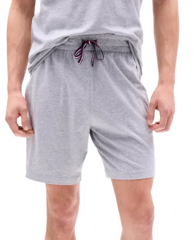 Tommy Hilfiger Men's Sueded Jersey Sleep Shorts In Gray