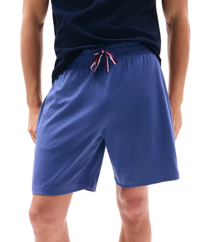 Tommy Hilfiger Men's Sueded Jersey Sleep Shorts In Blue
