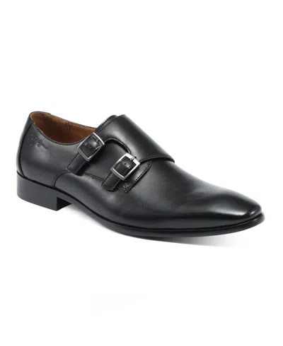 Tommy Hilfiger Men's Summy Double Monk Strap Dress Shoes In Black