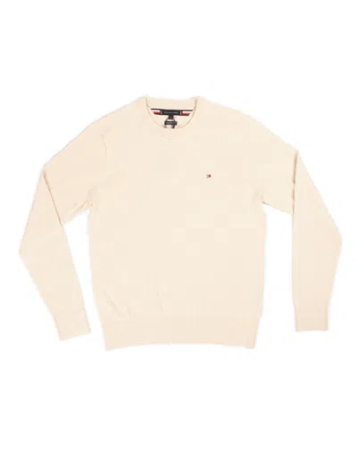 Tommy Hilfiger Men's Sweater  Mw0mw28046hgf In White