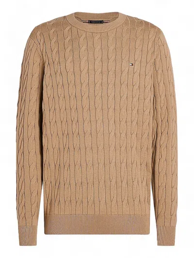 Tommy Hilfiger Men's Sweater  Mw0mw33132 Rbc In Sand