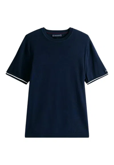 Tommy Hilfiger Men's Sweater  Mw0mw39778 Dw5 In Blue