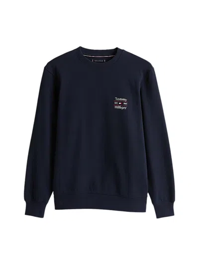 Tommy Hilfiger Men's Sweatshirt  Mw0mw38673 Dw5 In Blue
