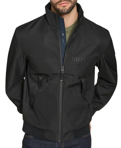 Tommy Hilfiger Men's Tech Bomber Jacket In Black