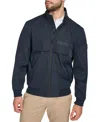 Tommy Hilfiger Men's Tech Bomber Jacket In Navy