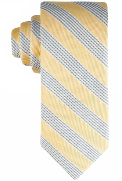 Tommy Hilfiger Men's Terrance Stripe Tie In Yellow