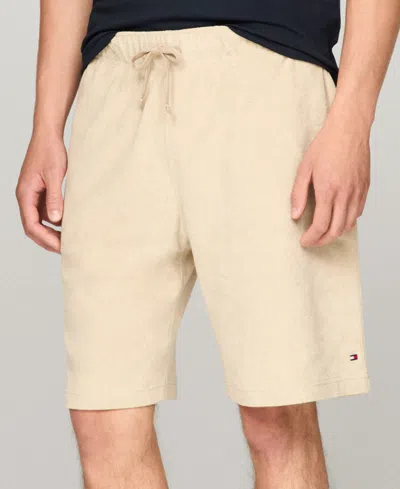 Tommy Hilfiger Men's Terry Drawstring Shorts In Ivory Petal 214 110