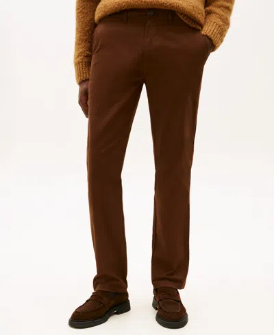 Tommy Hilfiger Men's Th Flex Stretch Regular-fit Chino Pant In Brown