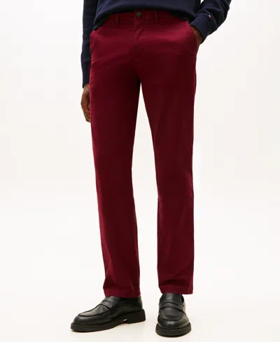 Tommy Hilfiger Men's Th Flex Stretch Regular-fit Chino Pant In Burgundy