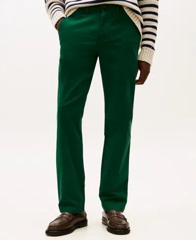 Tommy Hilfiger Men's Th Flex Stretch Regular-fit Chino Pant In Green
