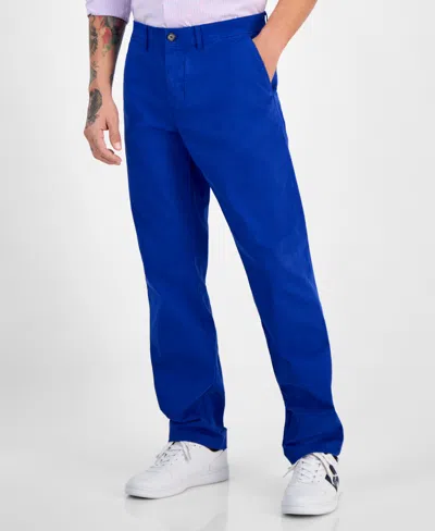 Tommy Hilfiger Men's Th Flex Stretch Regular-fit Chino Pant In Wedge Blue