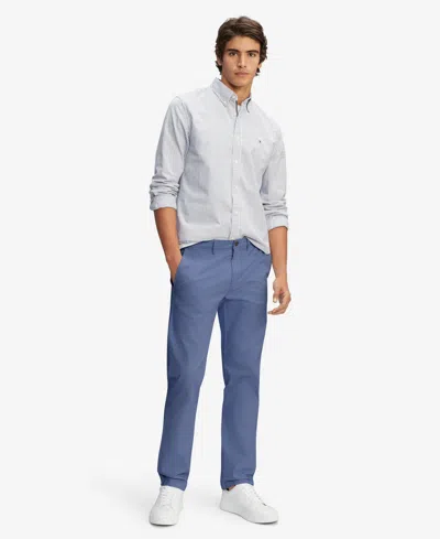 Tommy Hilfiger Men's Th Flex Stretch Slim-fit Chino Pants In Bank Blue