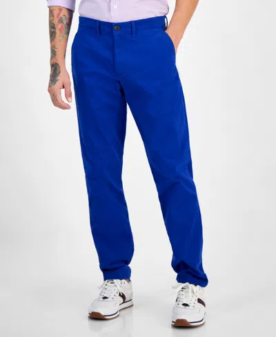 Tommy Hilfiger Men's Th Flex Stretch Slim-fit Chino Pants In Blue