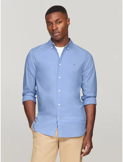 Tommy Hilfiger Men's Thflex Slim Fit Poplin Shirt In Multi