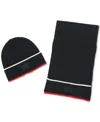 Tommy Hilfiger Men's Tipped Beanie & Scarf Set In Desert Sky