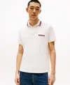 Tommy Hilfiger Regular Fit Hilfiger Tipped Pique Polo In White