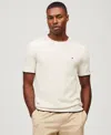 Tommy Hilfiger Man T-shirt Cream Size L Cotton In Ivory Petal