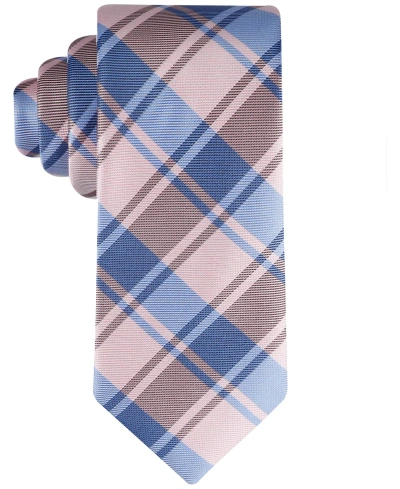 Tommy Hilfiger Men's Toby Plaid Tie In Pink