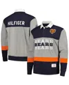 Tommy Hilfiger Men's  Navy Chicago Bears Connor Oversized Rugby Long Sleeve Polo Shirt In Navy