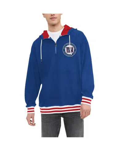 Tommy Hilfiger Men's  Royal New York Giants Aaron Quarter-zip Hoodie