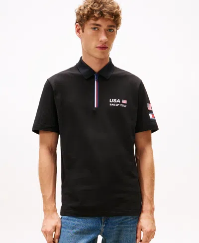 Tommy Hilfiger Tommy X Us Sailgp Team Tech Polo In Black
