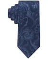 Tommy Hilfiger Men's Tonal Paisley Tie In Navy