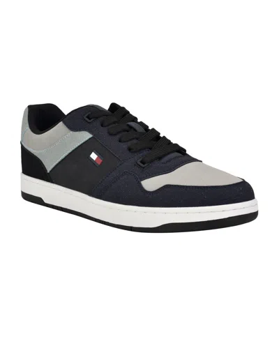 Tommy Hilfiger Men's Trane Fashion Lace Up Sneakers In Navy Multi