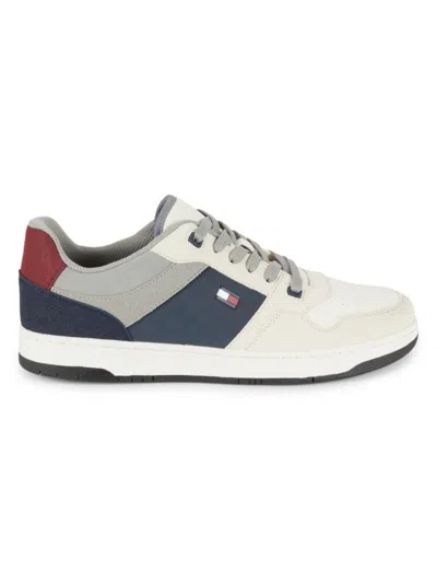 Tommy Hilfiger Men's Trane Low Top Colorblock Sneakers In Light Grey