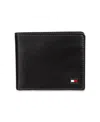 Tommy Hilfiger Men's Trifold Rfid Wallet In Black
