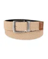 Tommy Hilfiger Men's Two-in-one Reversible Fully Adjustable Stretch Casual Cord Belt In Tan,black